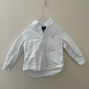 Ralph Lauren White Kids Button Down Shirt